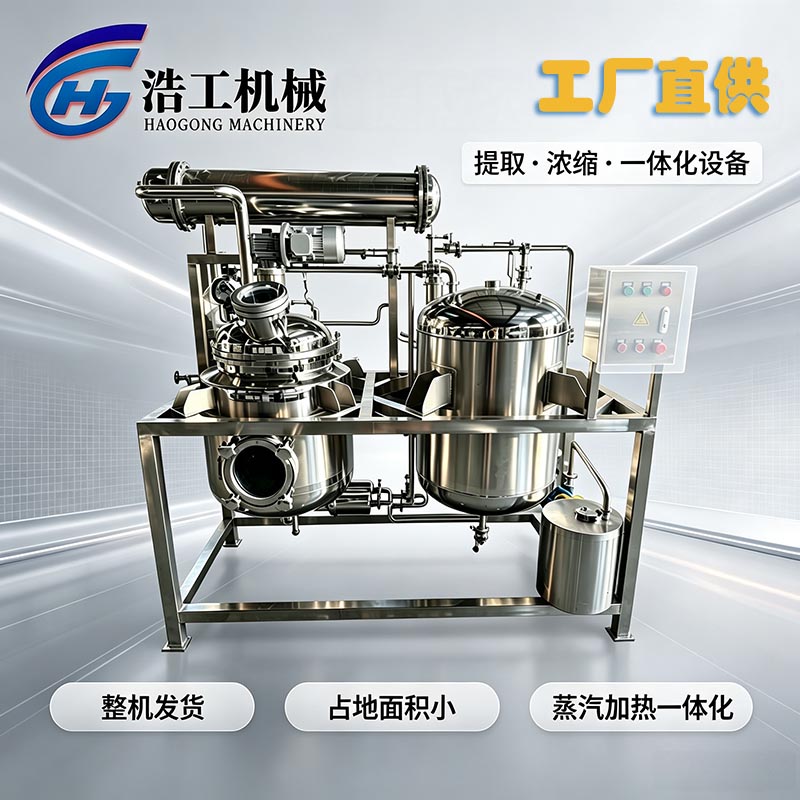 小型提取浓缩机组｜实验室中试一体设备｜中草药提取浓缩设备